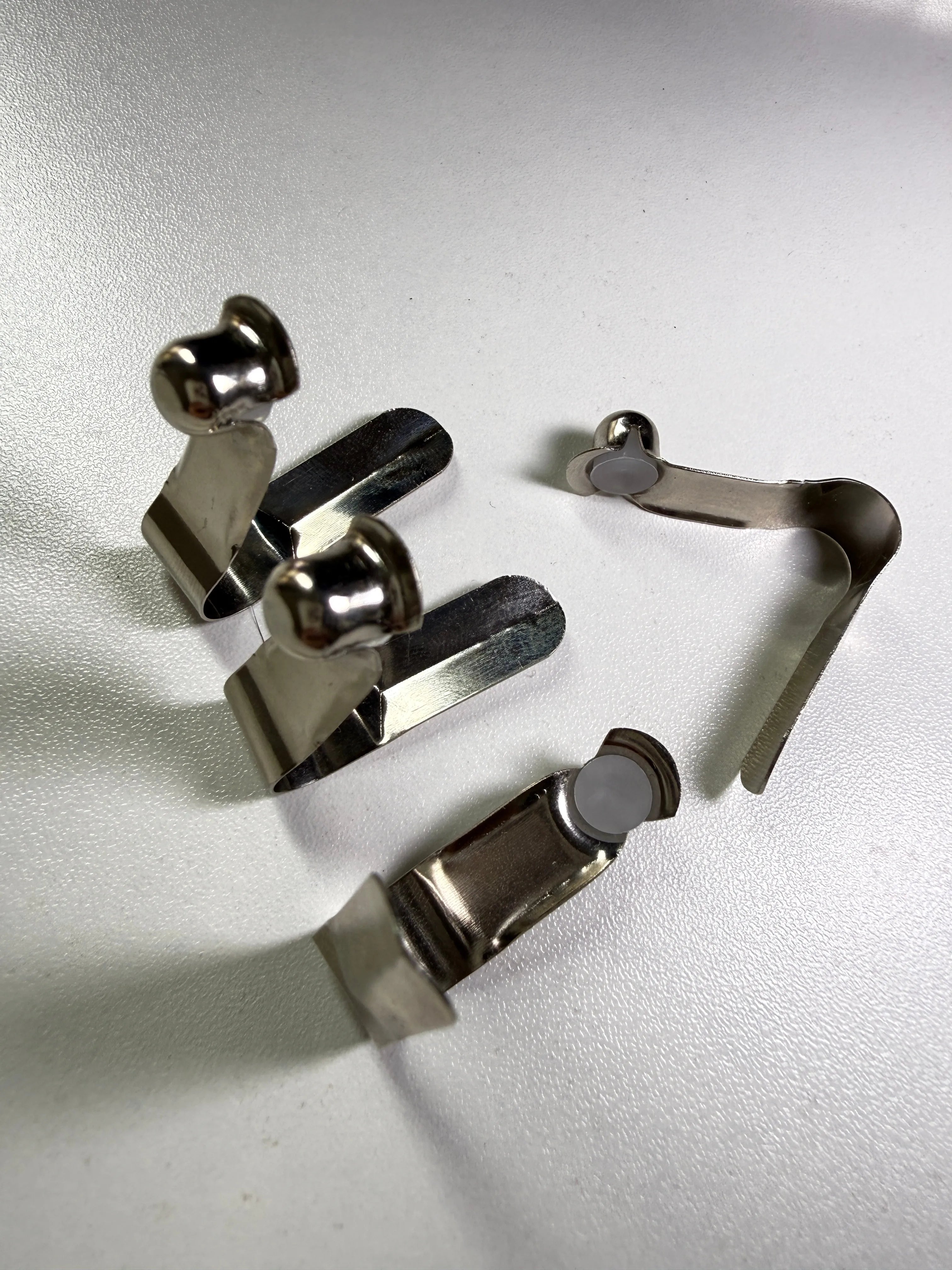 8mm Bell Head Solid Button Spring Clip - cushion pad detail