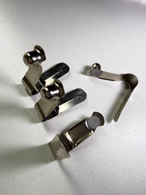 8mm Bell Head Solid Button Spring Clip - cushion pad detail