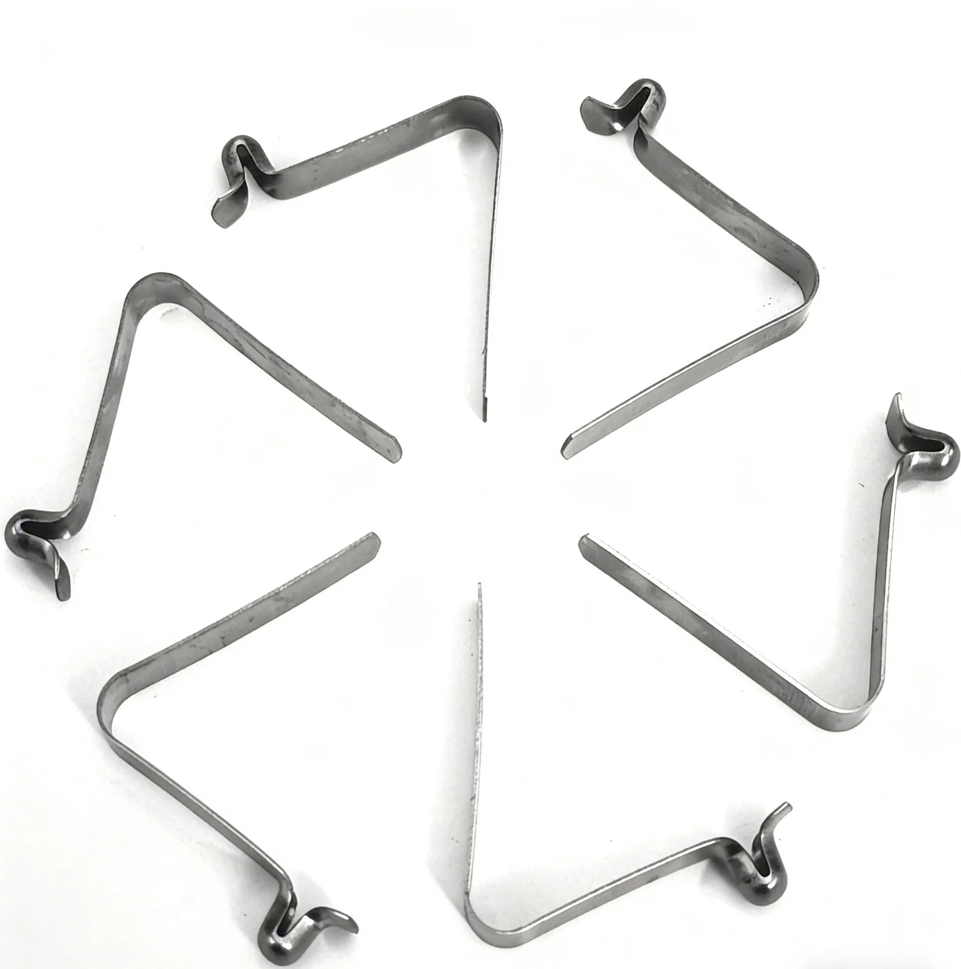8mm single-head stainless steel V-type spring clip for telescoping poles 10-pack