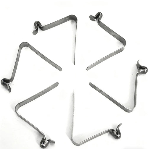 8mm single-head stainless steel V-type spring clip for telescoping poles 10-pack