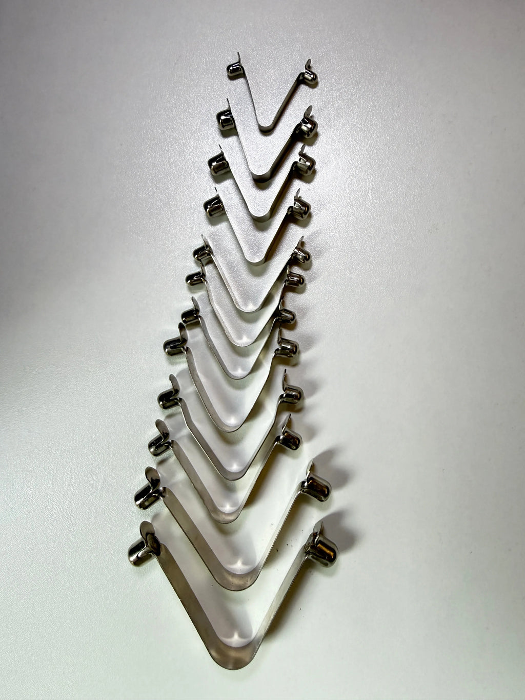 Custom Double-Head Spring Clip - full range showcase, various double-pin styles and sizes