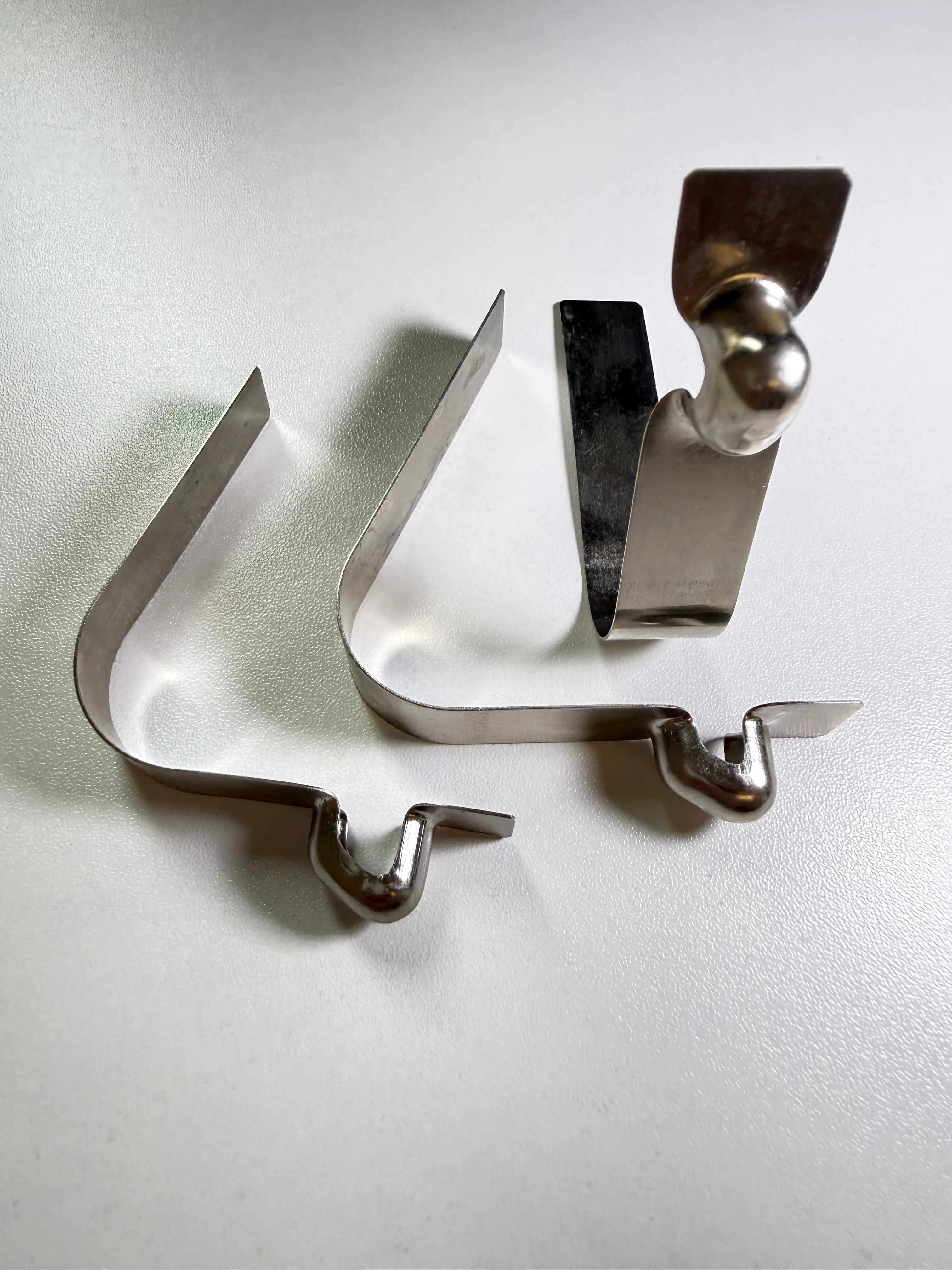 Custom Spring Latch Catch Clip - detail, ball detent and catch mechanism