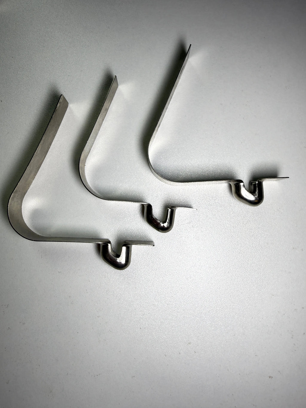 Custom Spring Latch Catch Clip - side view, three pieces