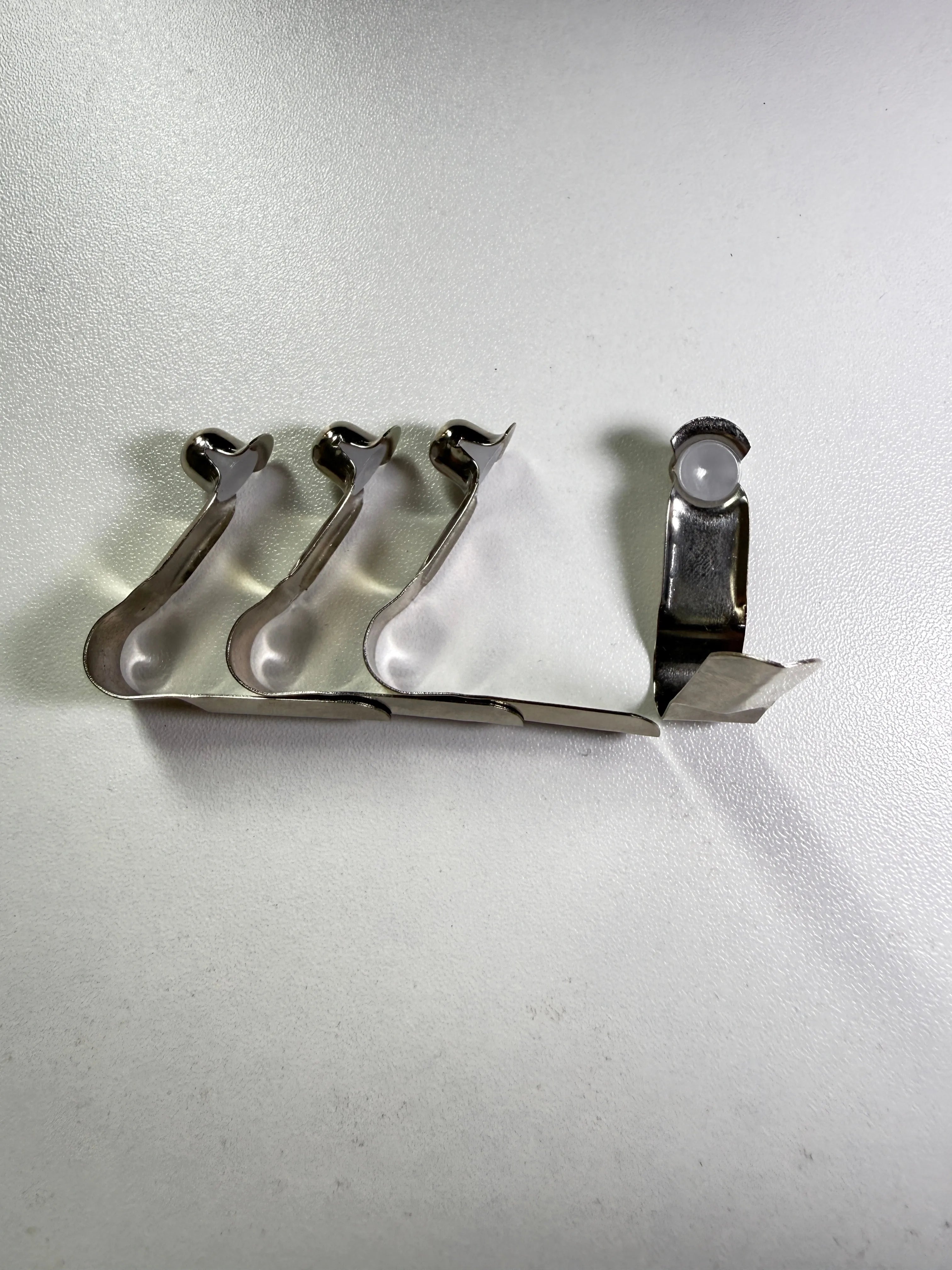 8mm Bell Head Solid Button Spring Clip - group detail, bumper visible